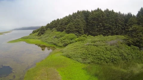 Lagoon Aerial Stock Footage 41713571