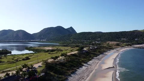 Lagoon and sea Stock Footage 196004877