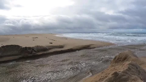 Lagoon Breach Stock Footage 243683763