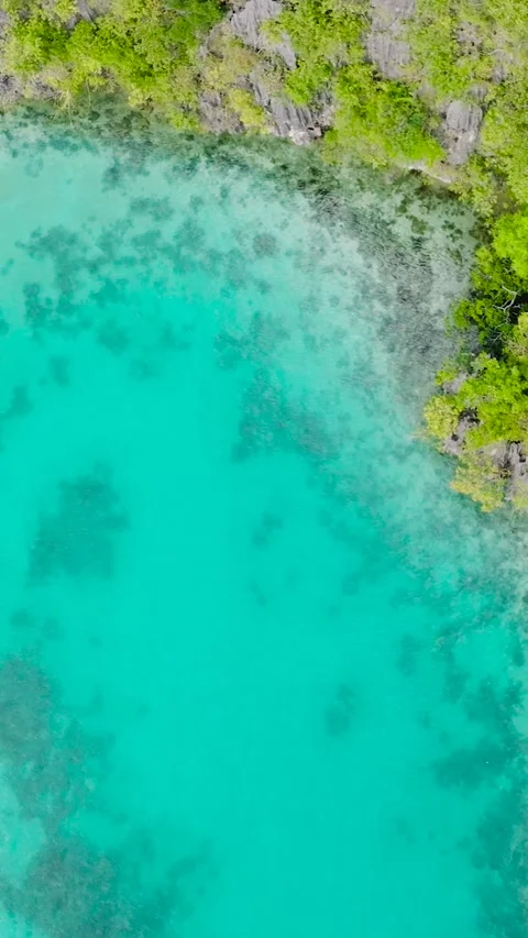 Lagoon in Coron, Palawan. Philippines. Stock Footage 265565246