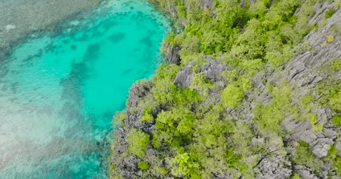 Lagoon in Coron, Palawan. Philippines. Stock Footage 271328260