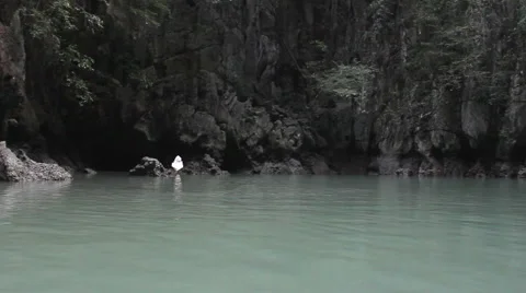 In the lagoon Stock Footage 47698901