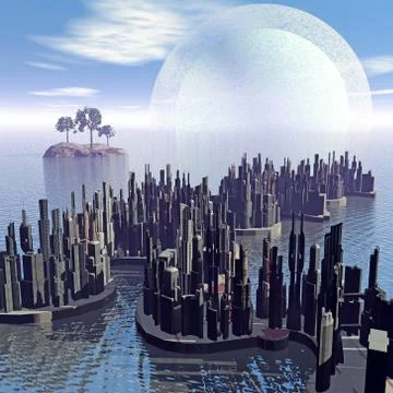 Lagoon Stock Illustration