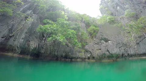 Lagoon kayaking Video stock 58141080