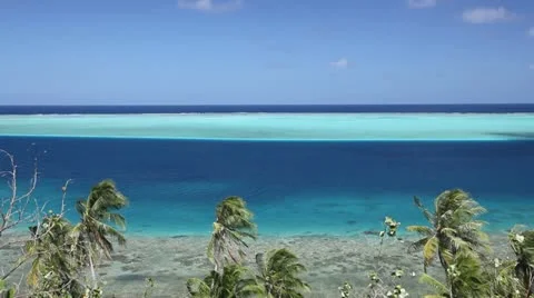 Lagoon of Moorea Stock Footage 11232634