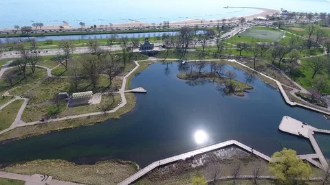 Lagoon near Beach 库存影片 89673257