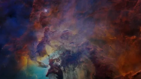 Lagoon Nebula in 3D Stock Footage 169457748