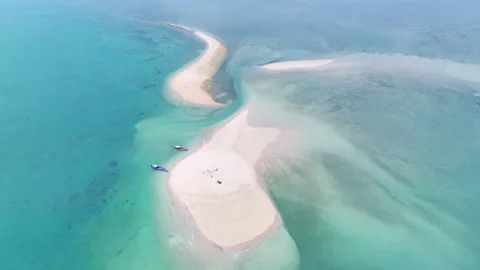 The lagoon with sand beach Stock Footage 237443355