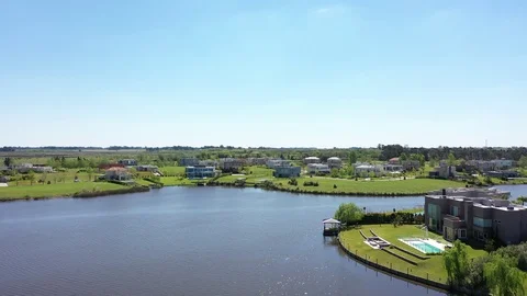 Lagoon Sky Stock Footage 117452874