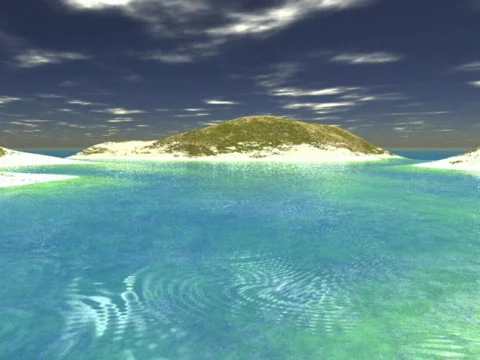 Lagoon sunset Video stock 68621