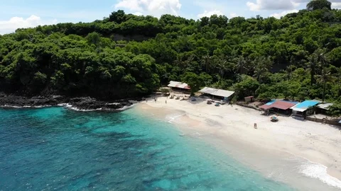 Lagoon, video filming from the sky Stock Footage 112164403