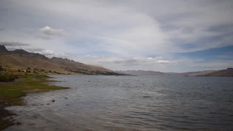 Lagoon view in horizontal format close-up Stock Footage 255983739