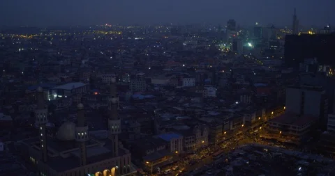 Lagos Dusk Stock Footage 122834104