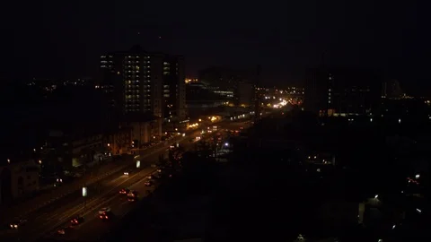 Lagos Night Scene Stock Footage 104812265