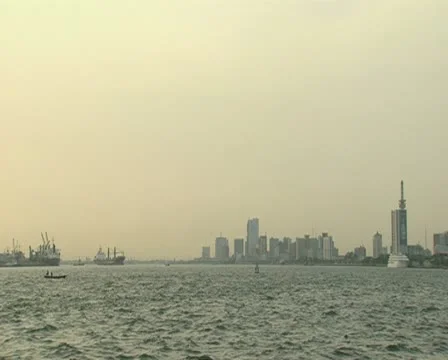 Lagos Skyline 1 库存影片 11930057