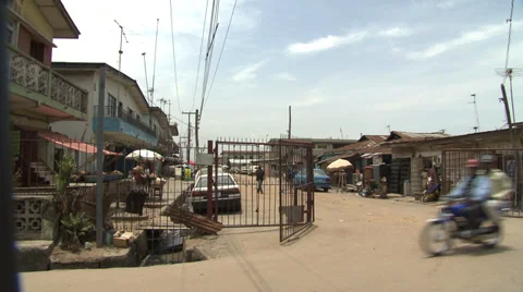 Lagos street Stock Footage 38536061