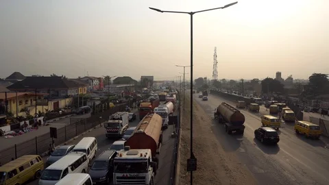 Lagos streets Video stock 124236477