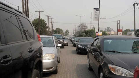Lagos streets Stock Footage 124236571