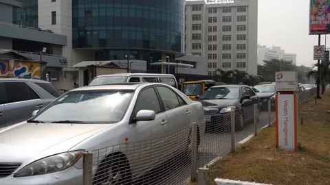 Lagos streets Stock Footage 124236687
