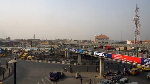 Lagos streets Stock Footage 124236886