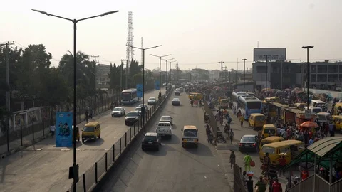 Lagos streets Stock Footage 124239253