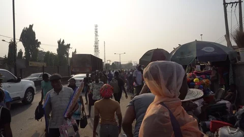 Lagos streets Vídeos de archivo 124239266