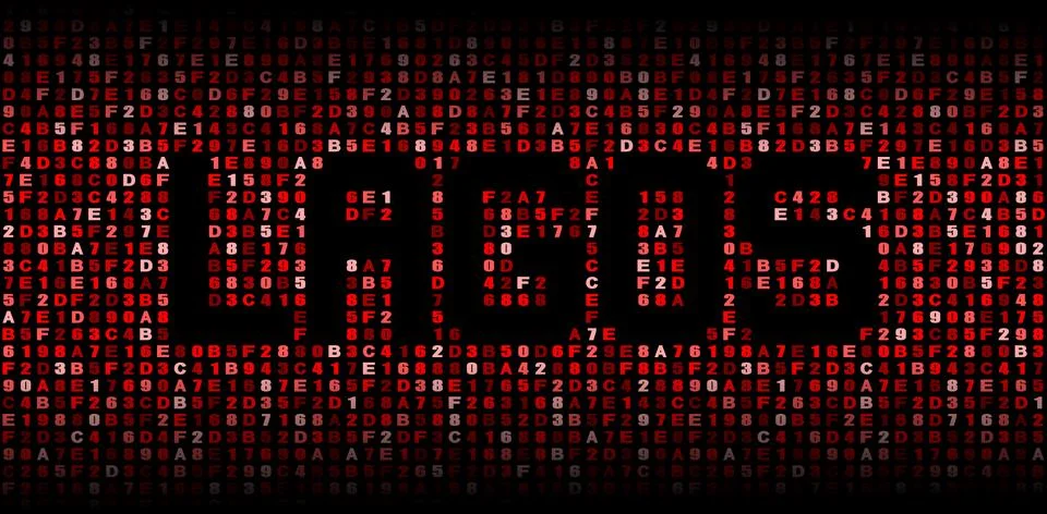 Lagos text on hex code illustration Stock Illustration