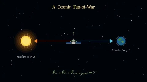 Lagrange Points - Where gravity finds its balance Stock Footage 340085672