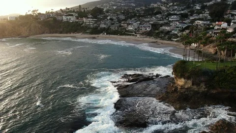 Laguna Beach Drone Stock Footage 111234409