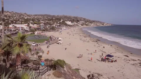 Laguna Beach Seaside View 库存影片 50986711