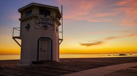Laguna Beach Sunset Stock Photos