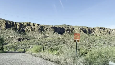 Laguna Boating Site Apache Trail Arizona Stock Footage 203805600