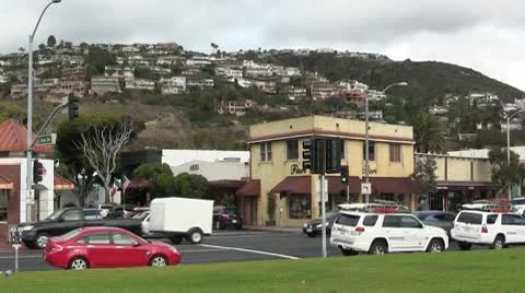 LAGUNABEACH-0017 VIEW FROM DOWNTOWN Stock Footage 10681727