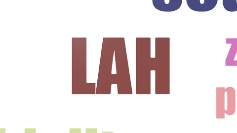 Lah Tagcloud Animated Isolated Stock-Footage 107221632