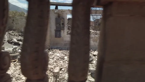 Lahaina Fire - Aftermath Stock Footage 256623046