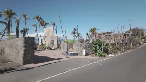 Lahaina Fire - Aftermath Stock Footage 260584439