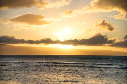 Lahaina sunset Stock Photos