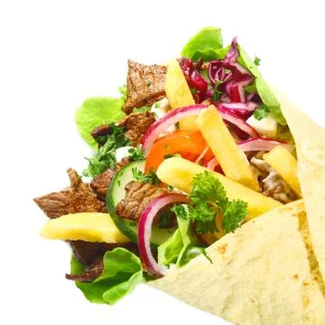 Lahmacun close up Stock Photos