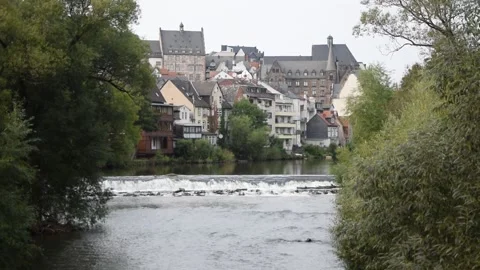 The Lahn in Marburg Stock Footage 265656675