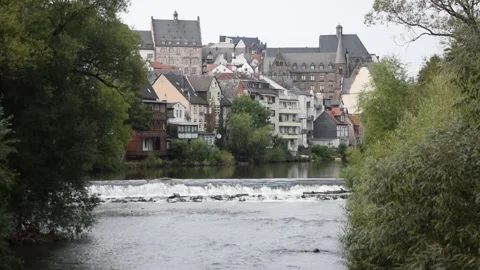 The Lahn in Marburg Stock Footage 265656676