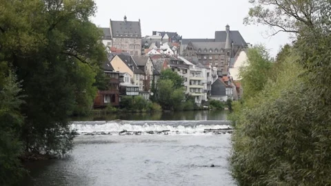 The Lahn in Marburg Stock Footage 265656678
