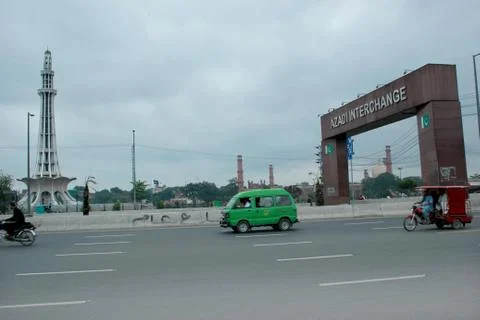 Lahore Azadi Interchange 스톡 사진