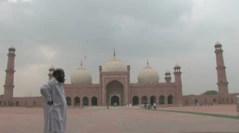 Lahore mosque Stock Footage 8979845