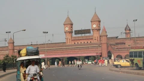 Lahore Railway Station Stock Footage 10793934