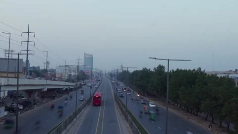 Lahore Traffic Timelapse video 4k Stock Footage 147213238