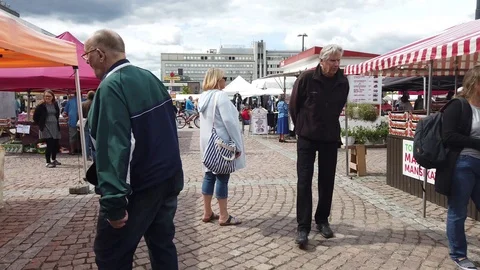 Lahti market square Stock-Footage 112144398