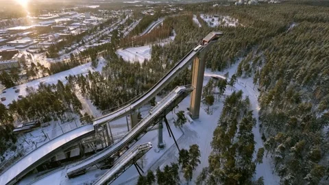 Lahti Trampline 2a Stock Footage 256662982