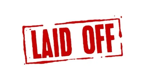 Laid Off Red Stamp Transition 스톡 동영상 42247175
