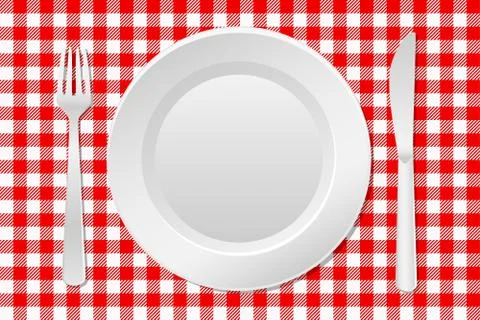 Laid table Stock Illustration