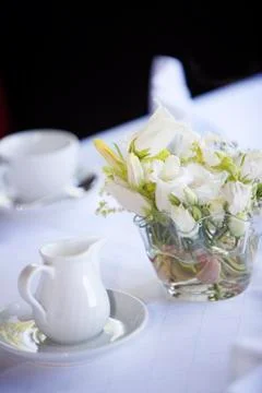 Laid table Foto stock